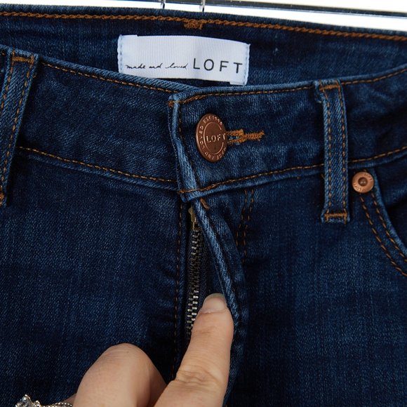 LOFT Curvy Skinny Jeans Women's Size 28 - Picture 4 of 7
